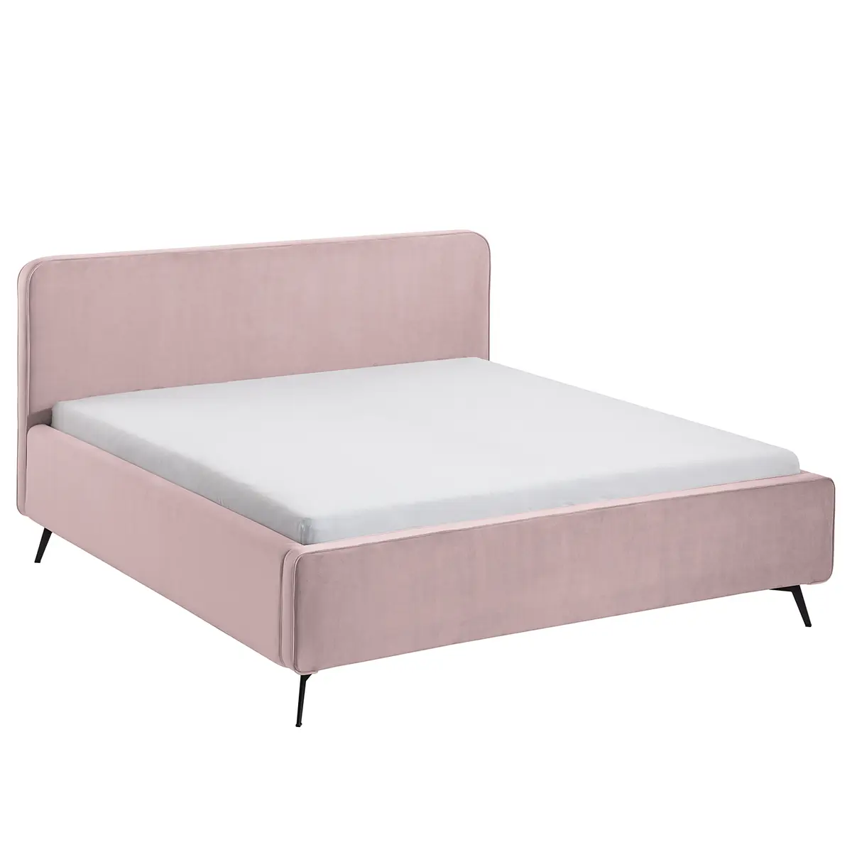 Polsterbett KARELIA 180 x 200cm Samt Ravi Pink/Mauve | Rosa