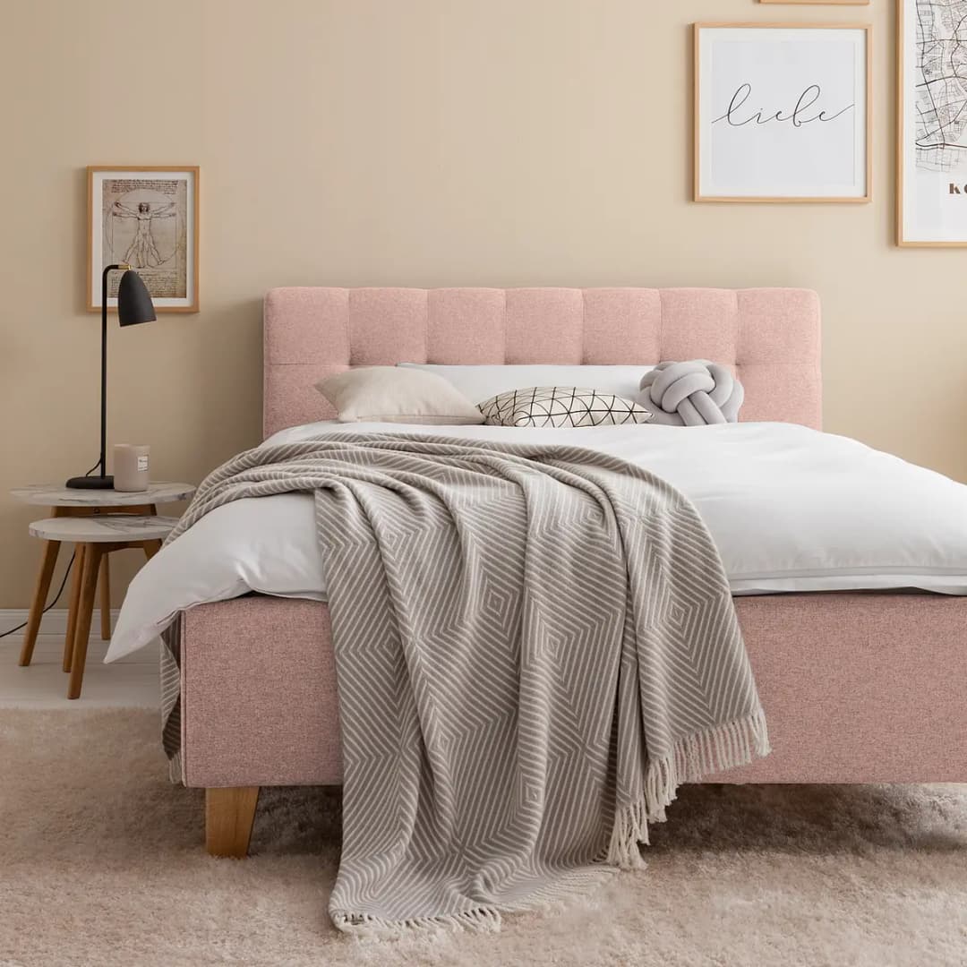 Polsterbett Woodlake I | Rosa