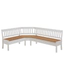 Eckbank Boston II 213cm Weiß/Kiefer Laugenfarbig/Kiefer Weiß | Weiß