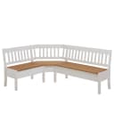 Eckbank Boston II 170cm Weiß/Kiefer Laugenfarbig/Kiefer Weiß | Weiß