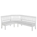 Eckbank Boston II 170cm Weiß/Kiefer Weiß | Holztöne