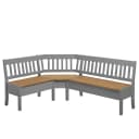 Eckbank Boston II 170cm Grau/Kiefer Laugenfarbig/Kiefer Grau