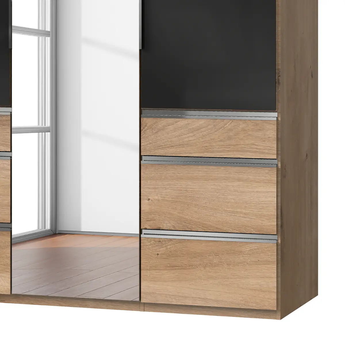 Drehtürenschrank Level 36 C | Holztöne
