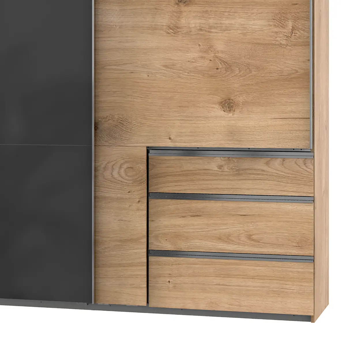 Schwebetürenschrank Level 36 C | Braun