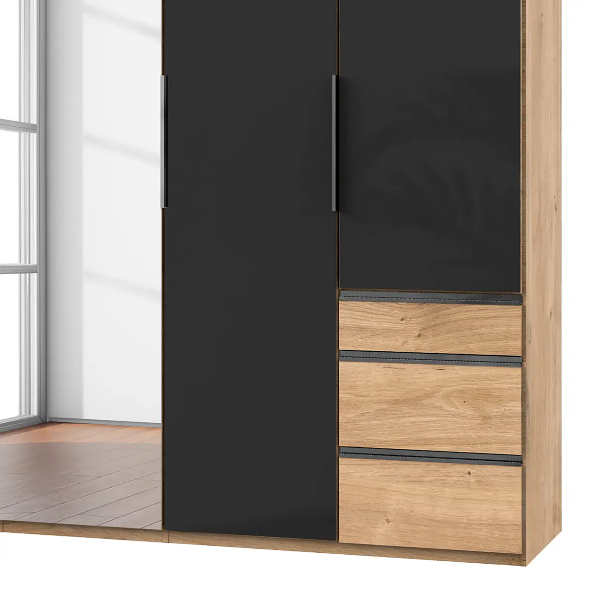 Drehtürenschrank Level 36 C | Braun