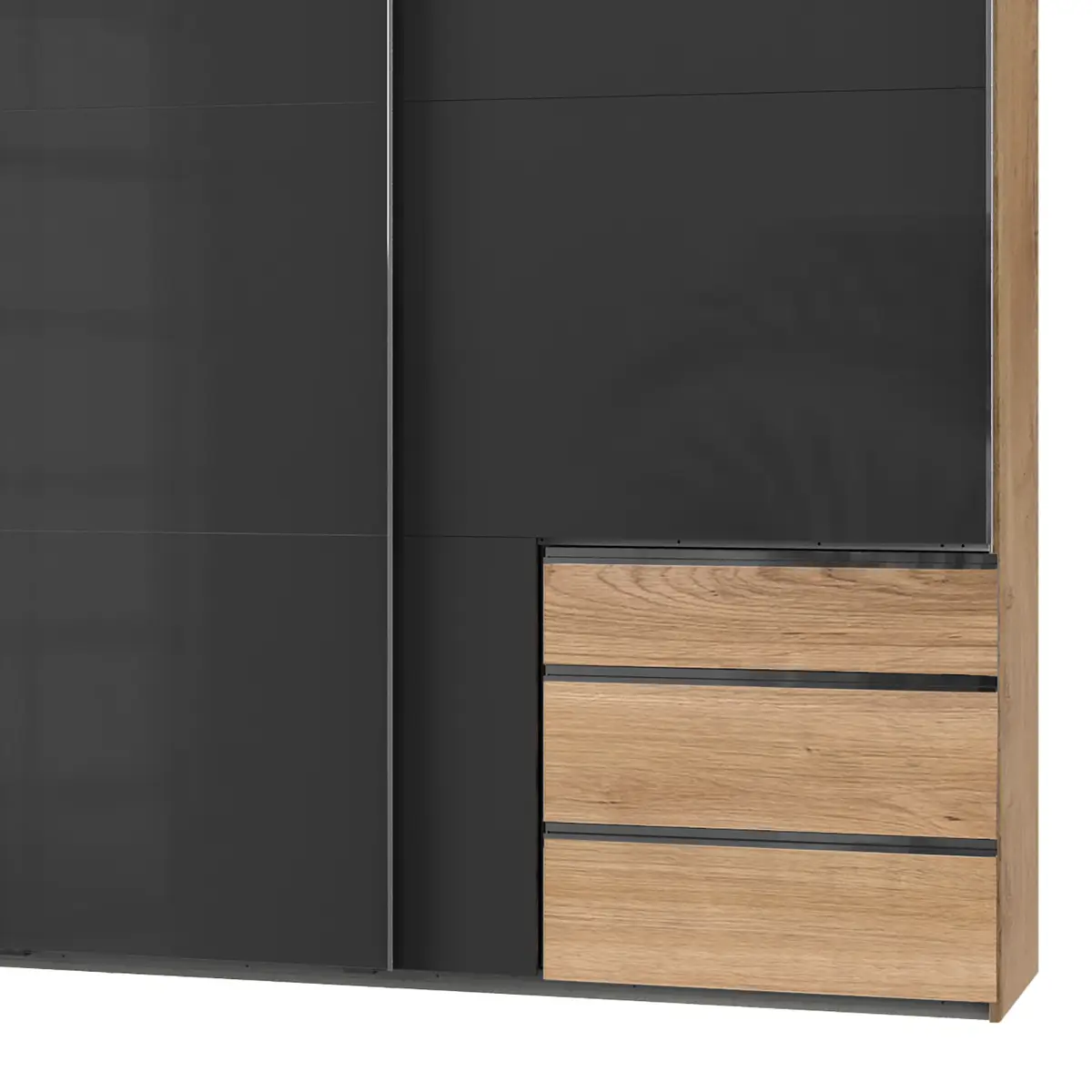 Schwebetürenschrank Level 36 C | Grau