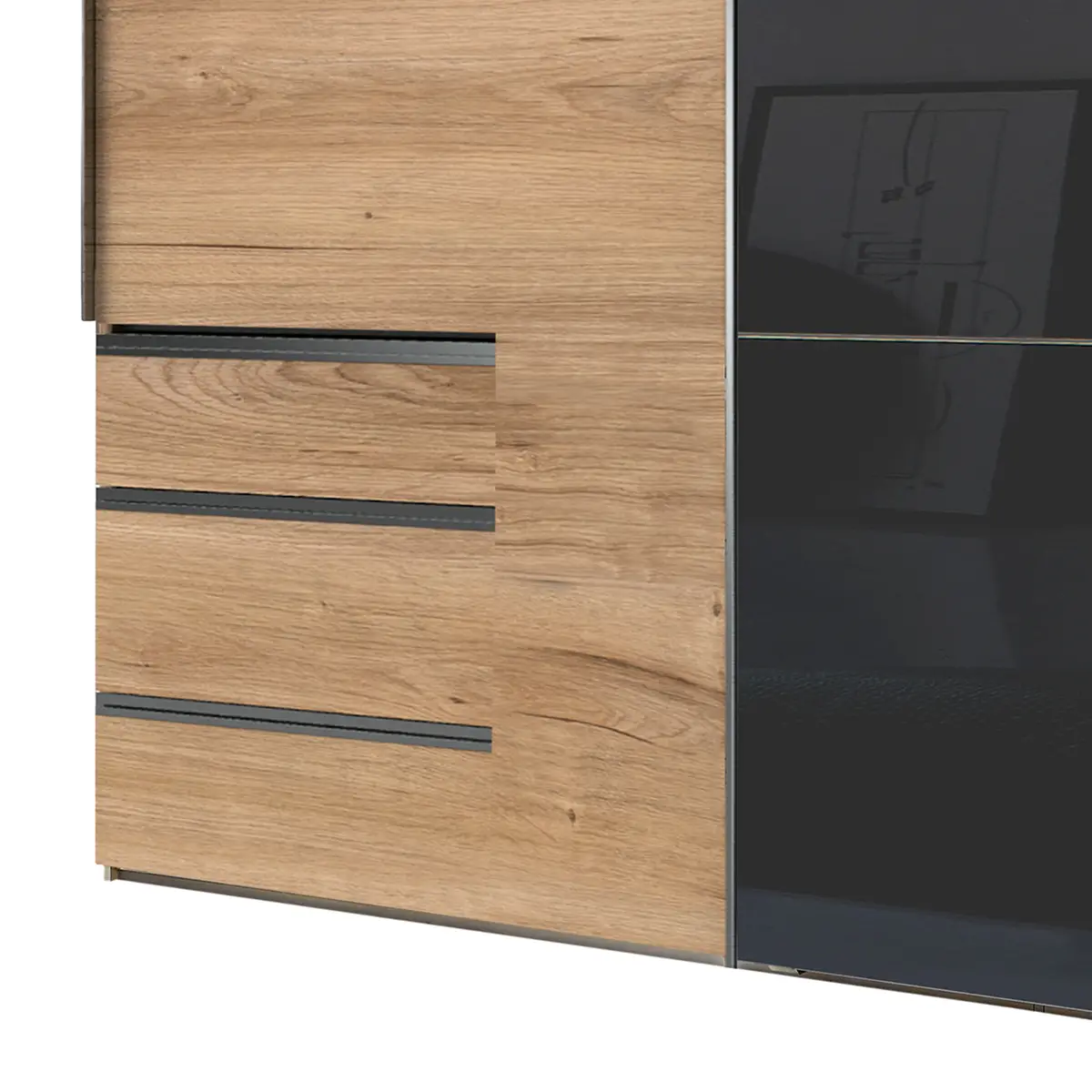 Schwebetürenschrank Level 36 C | Braun