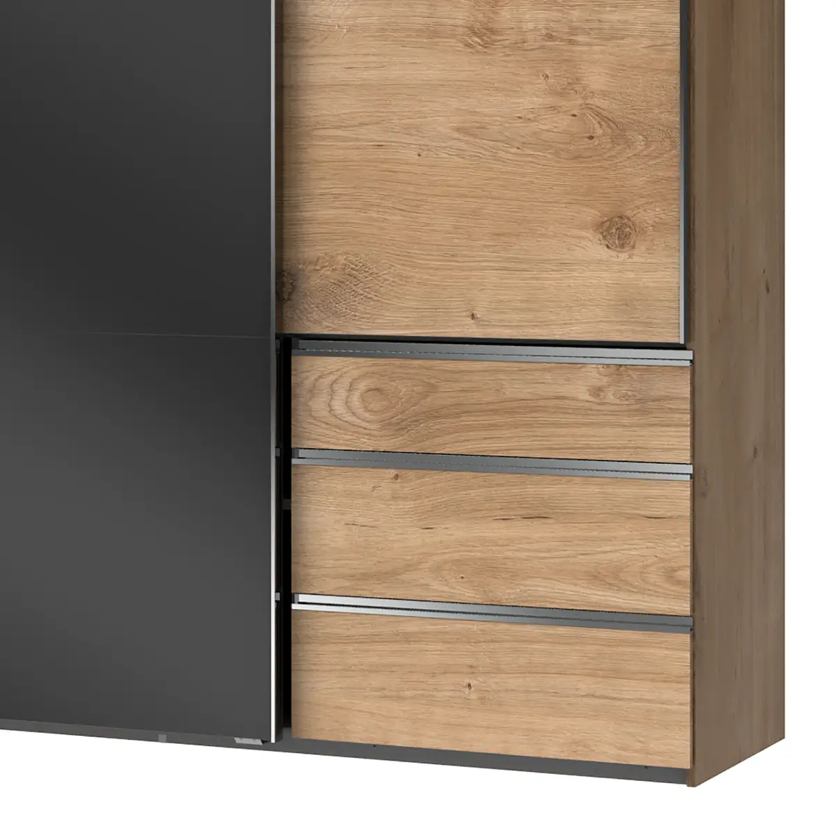 Schwebetürenschrank Level 36 C | Holztöne