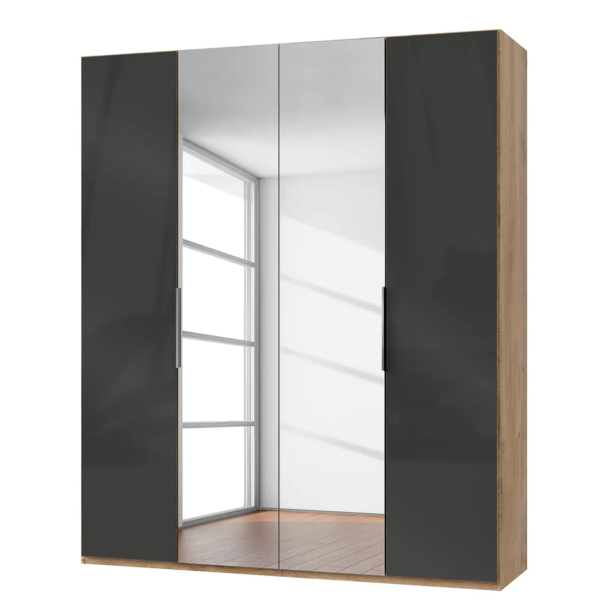 Drehtürenschrank Level 36 C | Holztöne