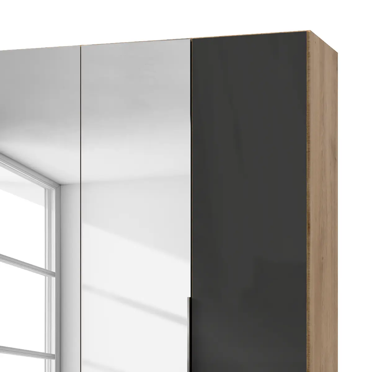 Drehtürenschrank Level 36 C | Holztöne
