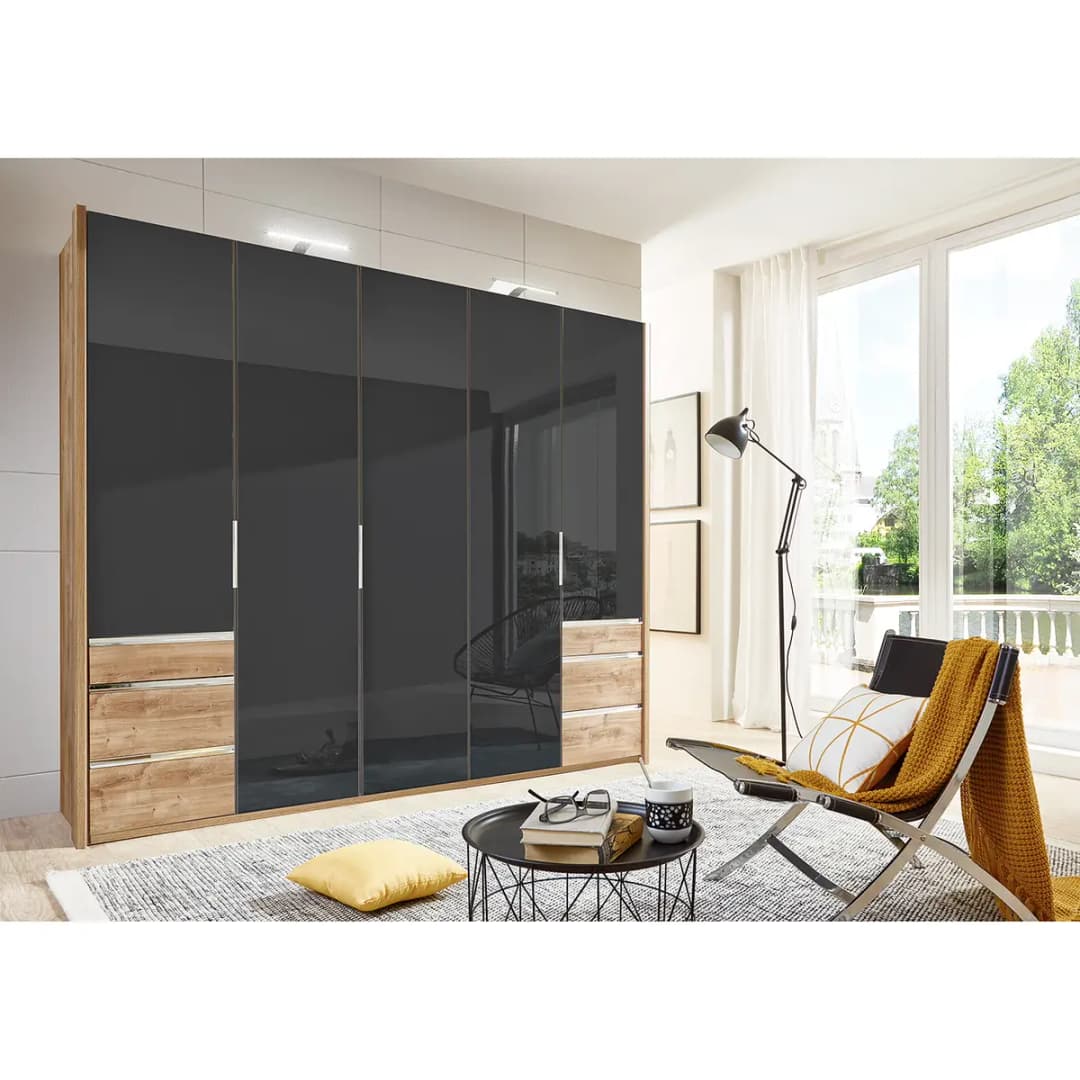 Drehtürenschrank Level 36 C | Holztöne