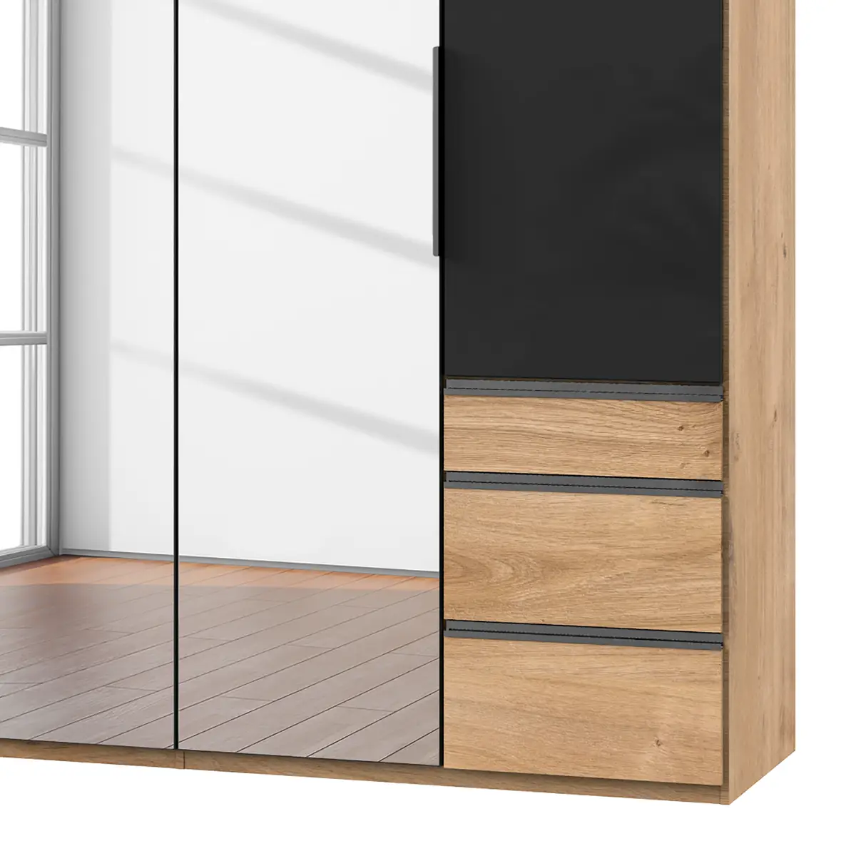 Drehtürenschrank Level 36 C | Braun