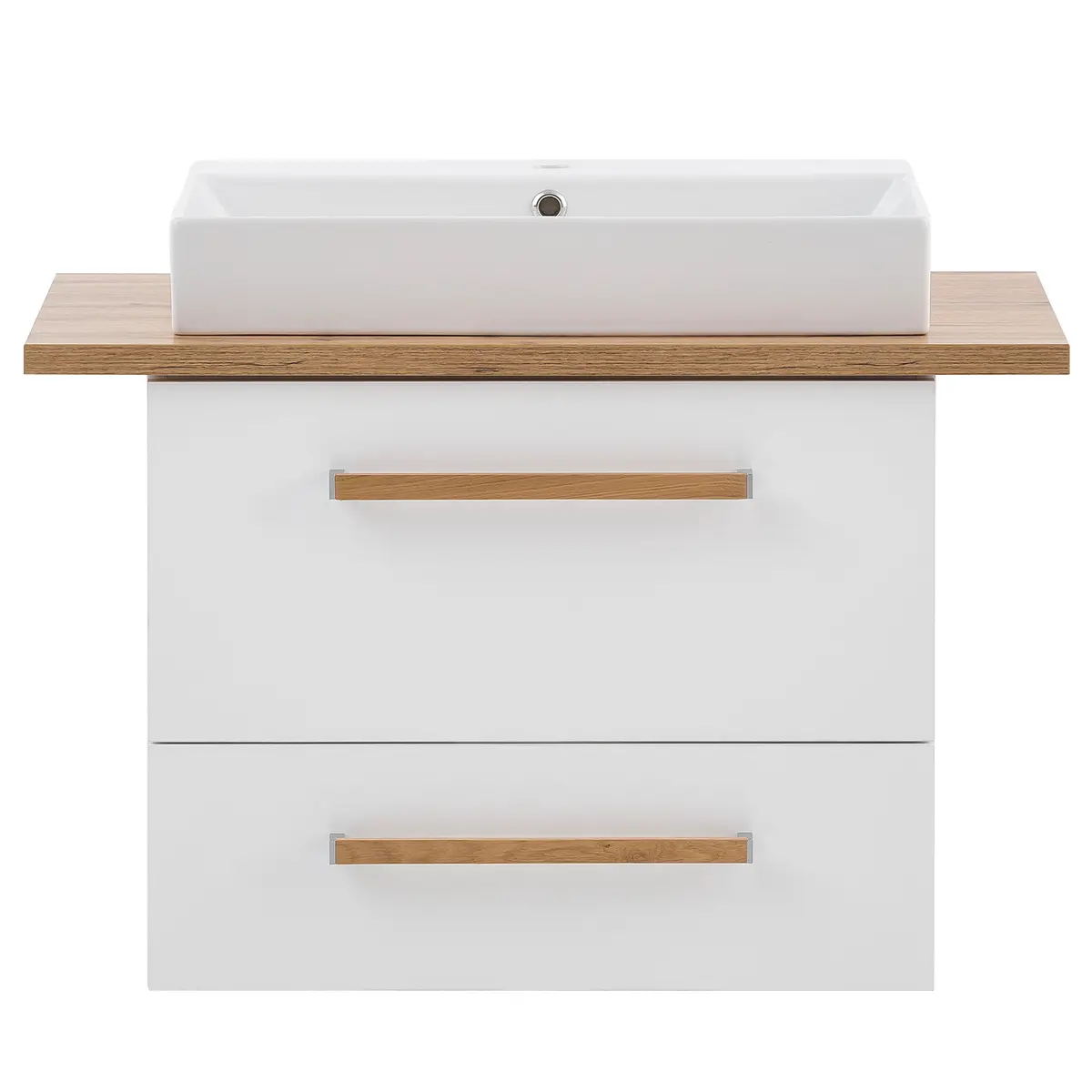 Waschtisch Duo 82cm Weiß/Weiß | Weiß