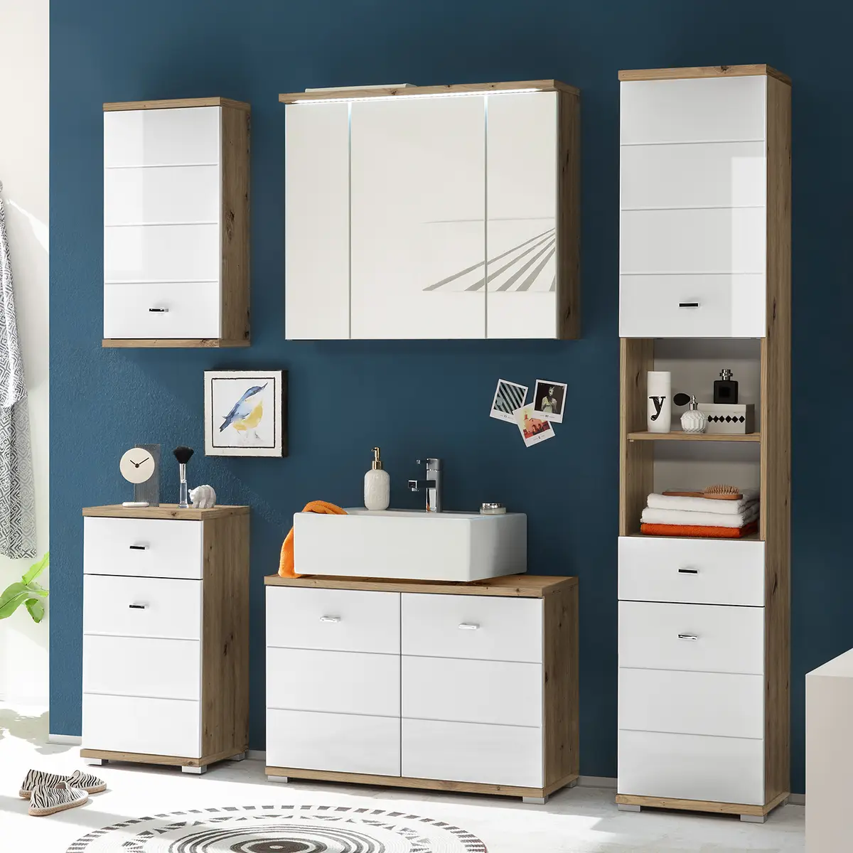 Hochschrank | Mehrfarbig