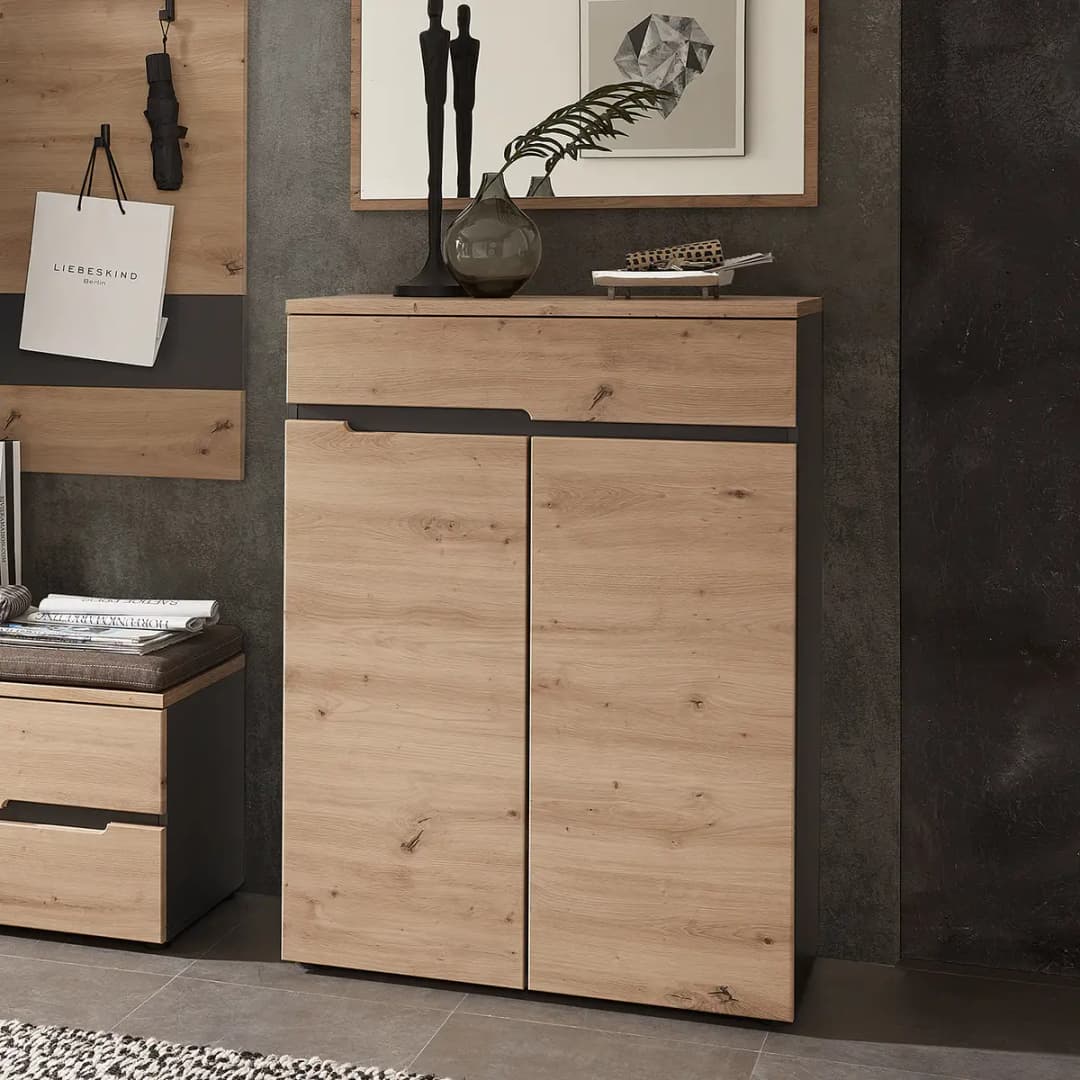 Schuhkommode 80 cm | Holztöne