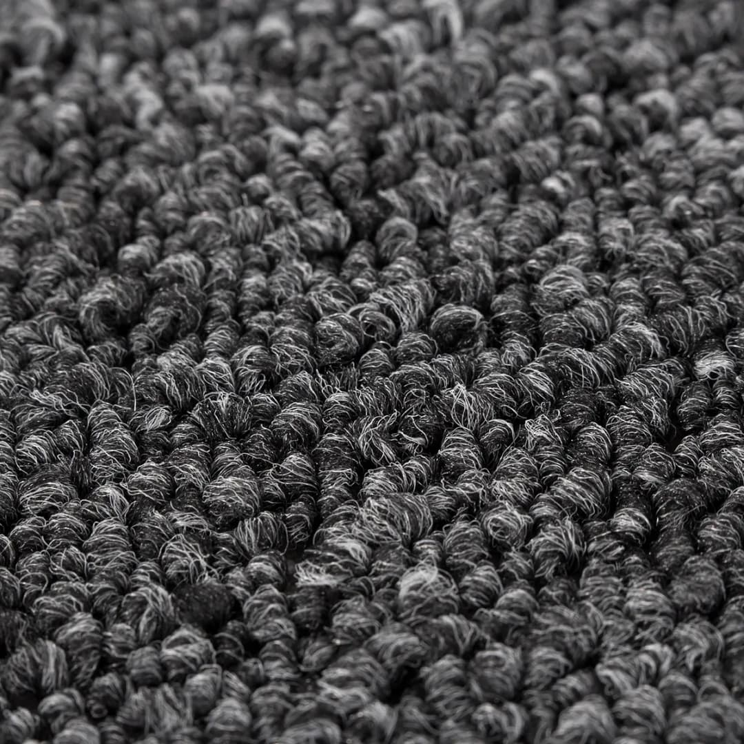 Kurzflorteppich Grotone I Grau/Anthrazit 67 x 140cm Webstoff
