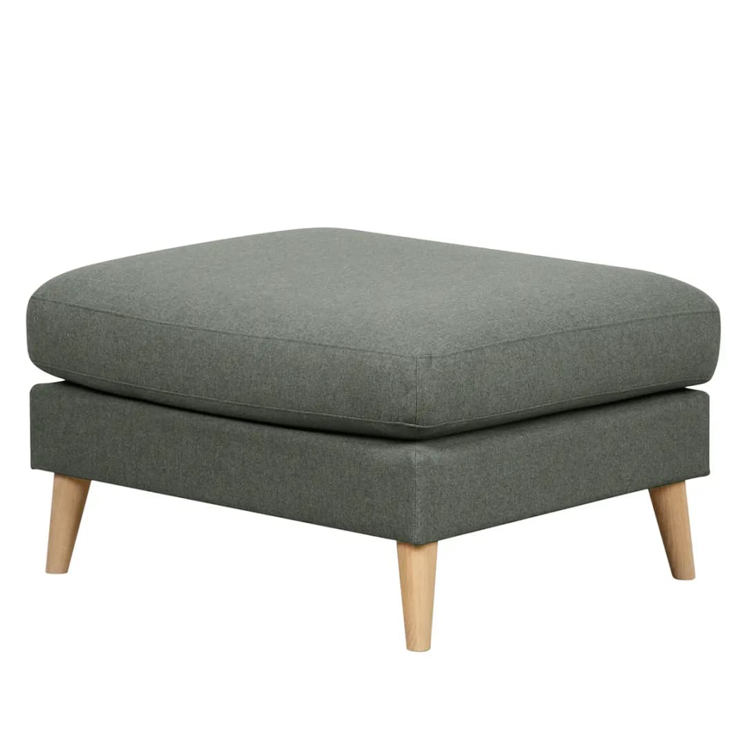 Polsterhocker Kustavi | Grau