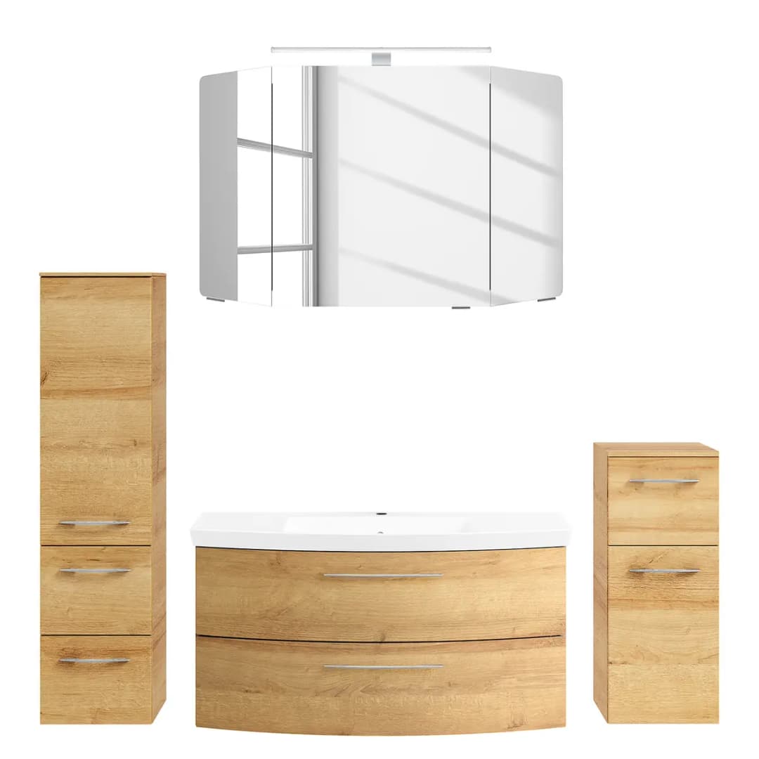 Badezimmerset Cassca IV 4-teilig | Braun