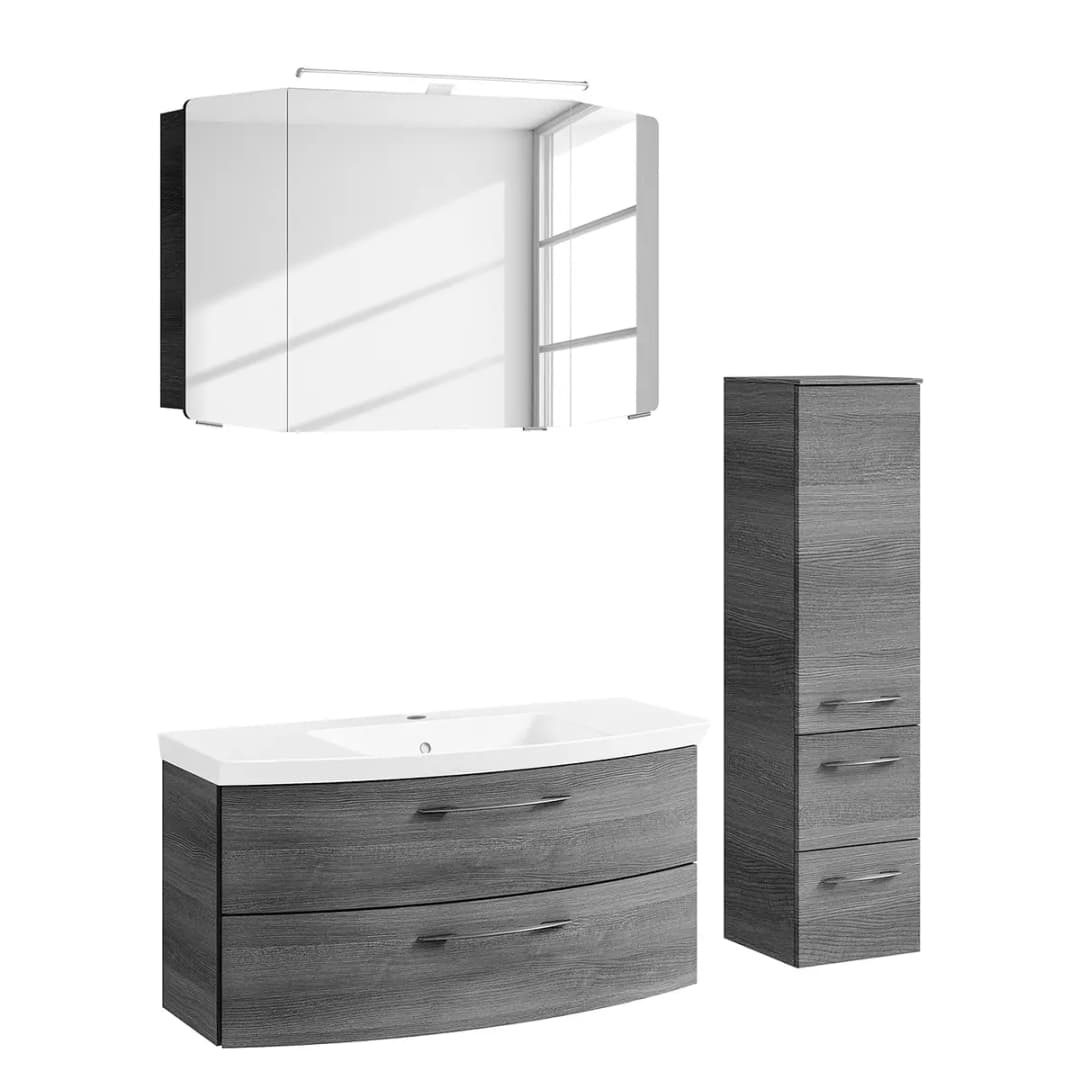 Badezimmerset Cassca III | Grau