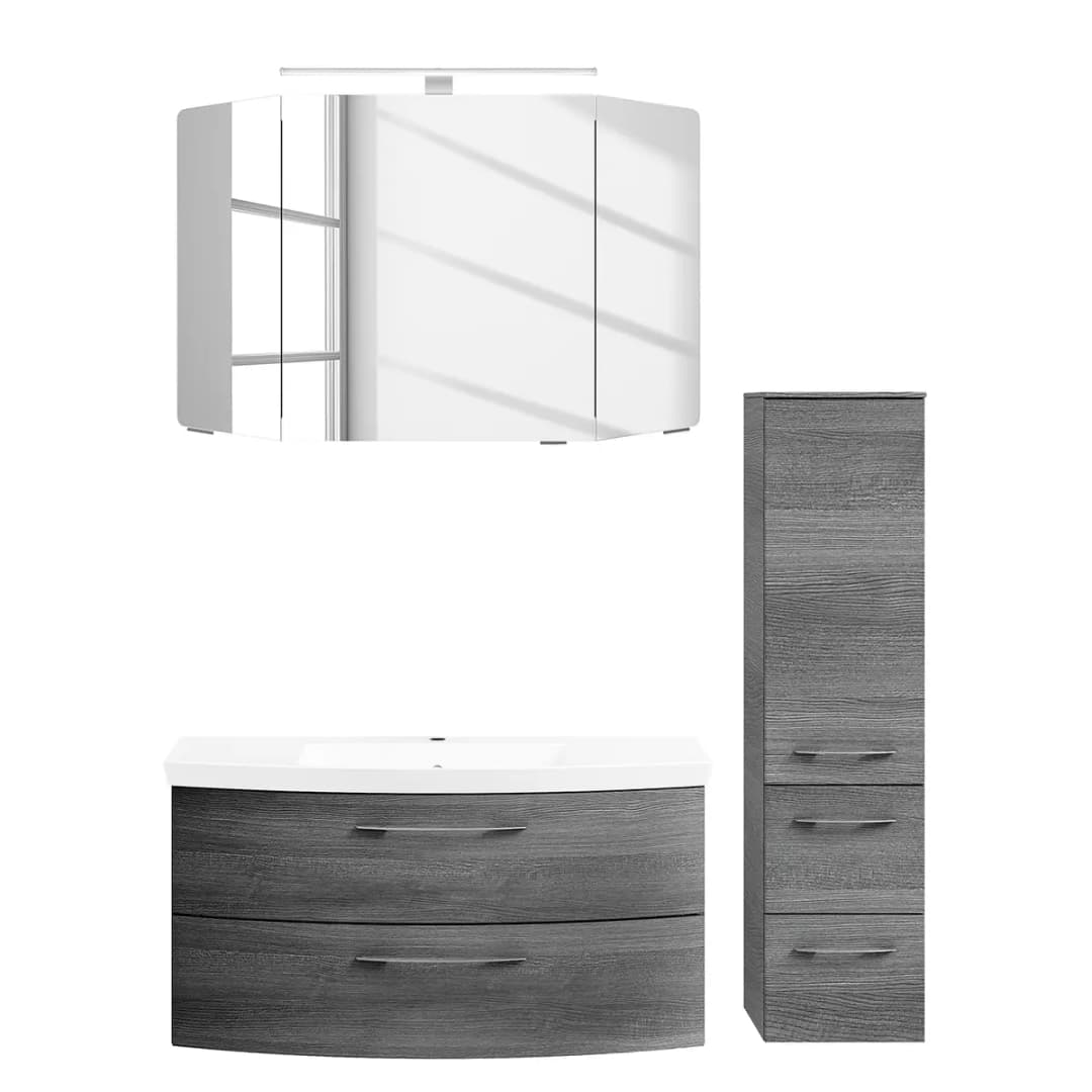 Badezimmerset Cassca III | Grau