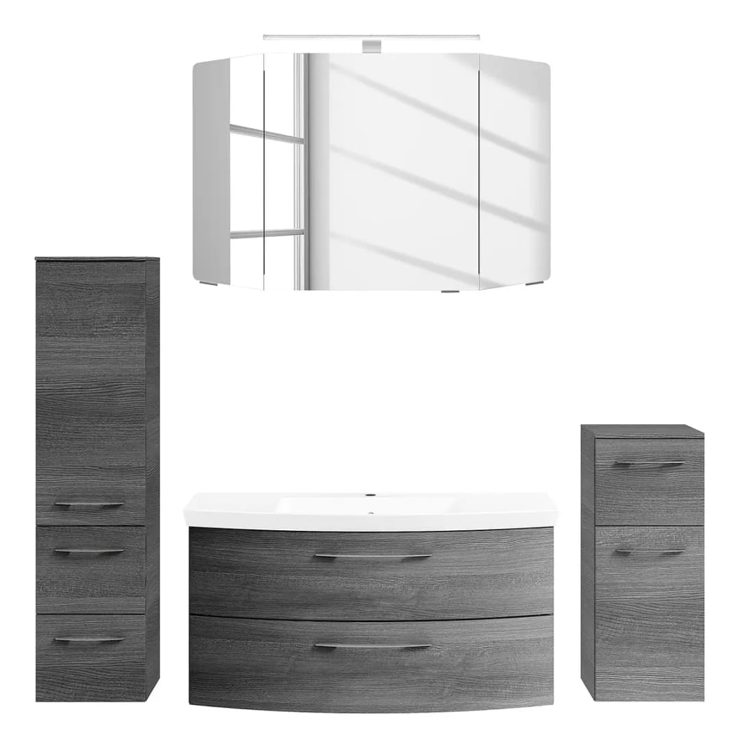 Badezimmerset Cassca IV | Grau