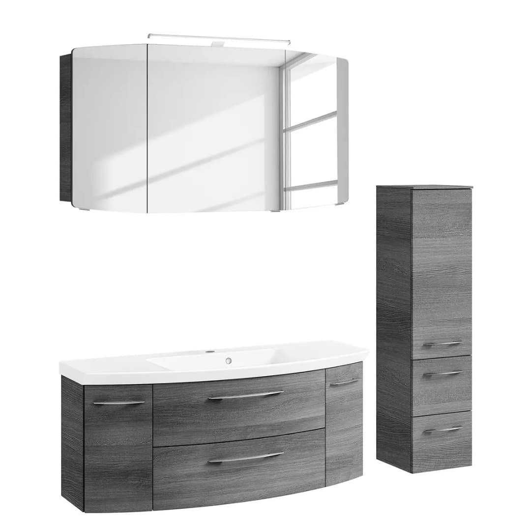 Badezimmerset Cassca VII | Grau