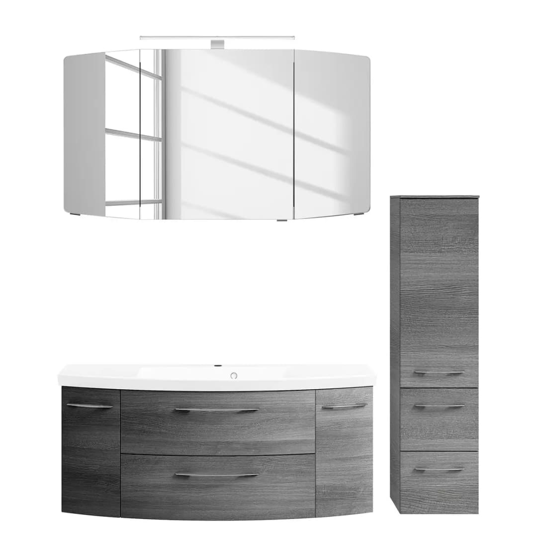 Badezimmerset Cassca VII | Grau