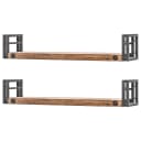 Wandboard 2er-Set | Braun
