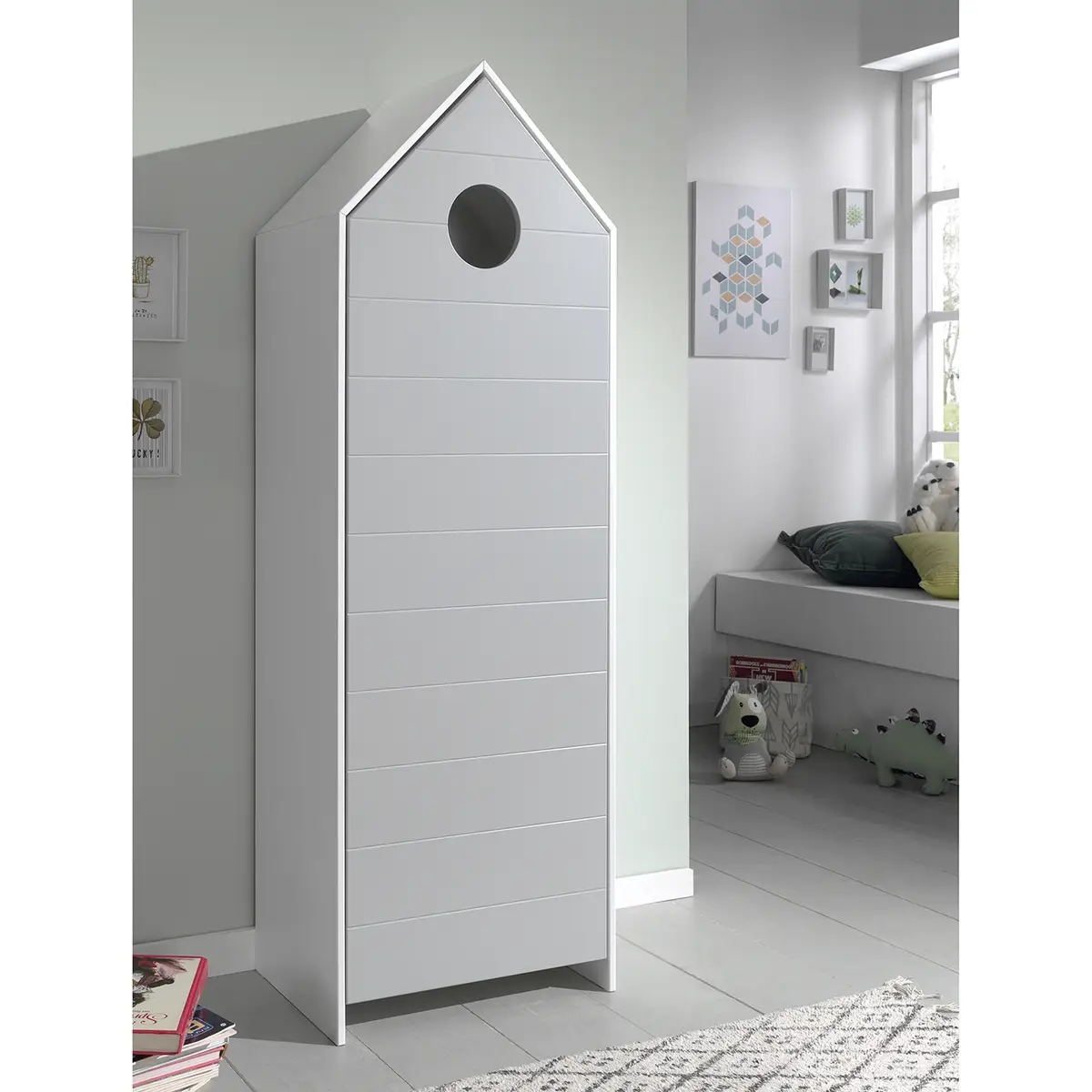 Drehtürenschrank | Grau