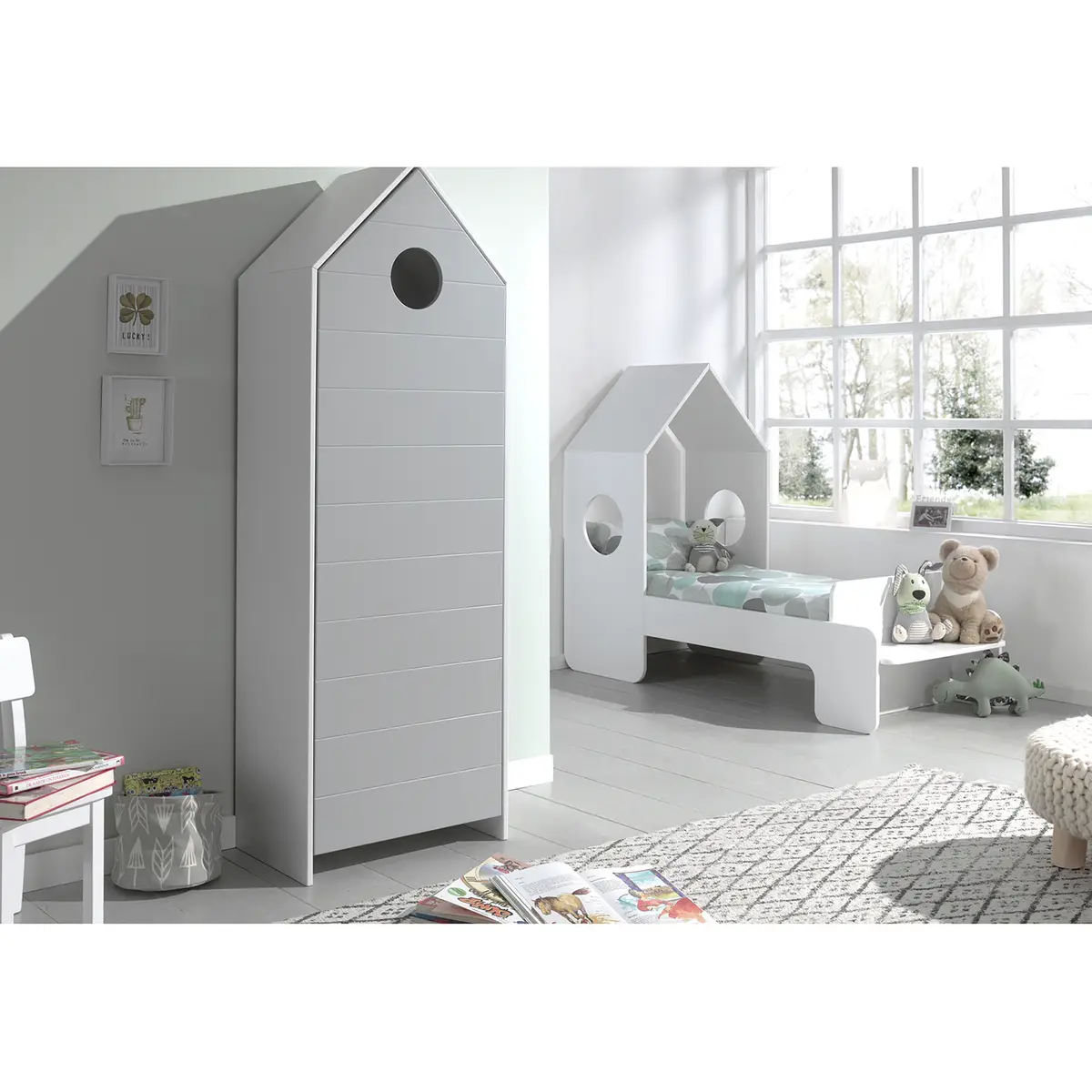 Drehtürenschrank | Grau