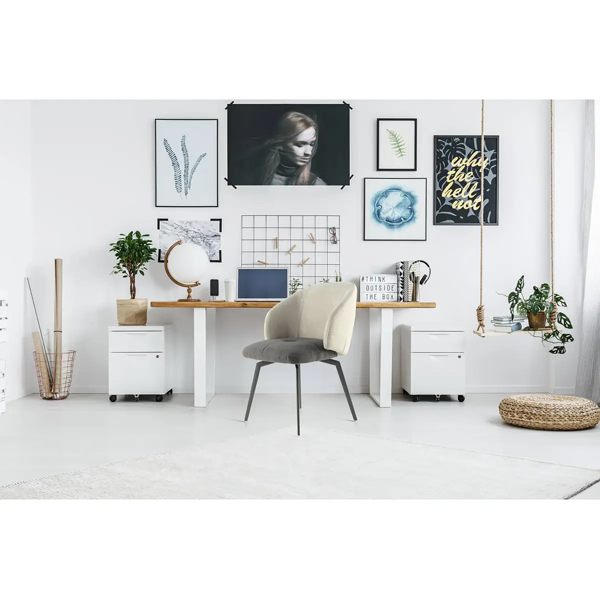Polsterstuhl Carol II | Grau