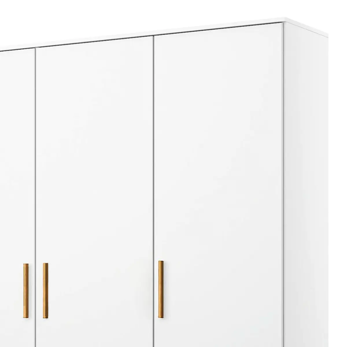 Drehtürenschrank I 136cm Weiß | Weiß