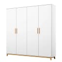 Drehtürenschrank II 181cm Weiß | Weiß