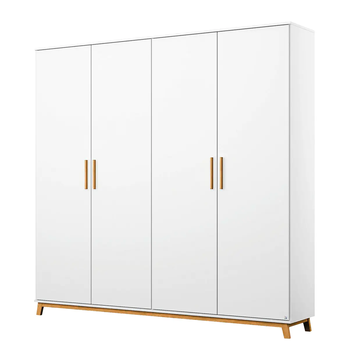 Drehtürenschrank II 181cm Weiß | Weiß