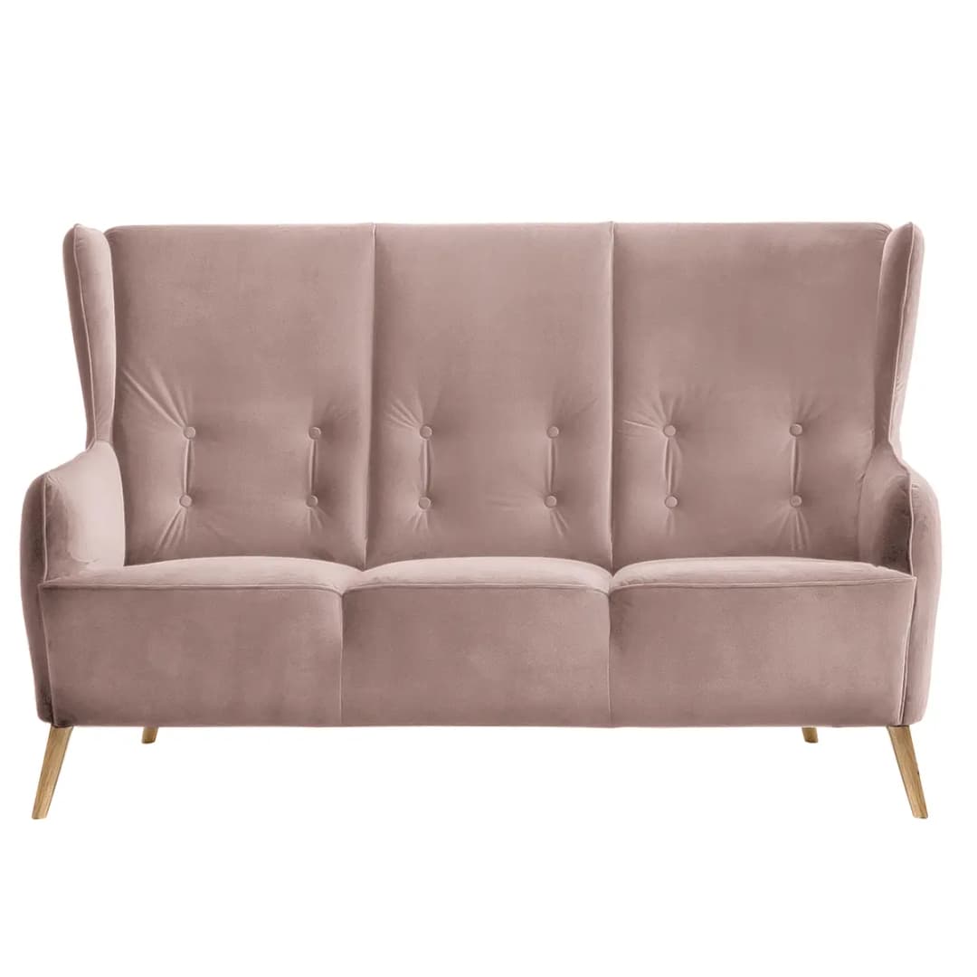 Sofa Bonham 3-Sitzer | Rosa