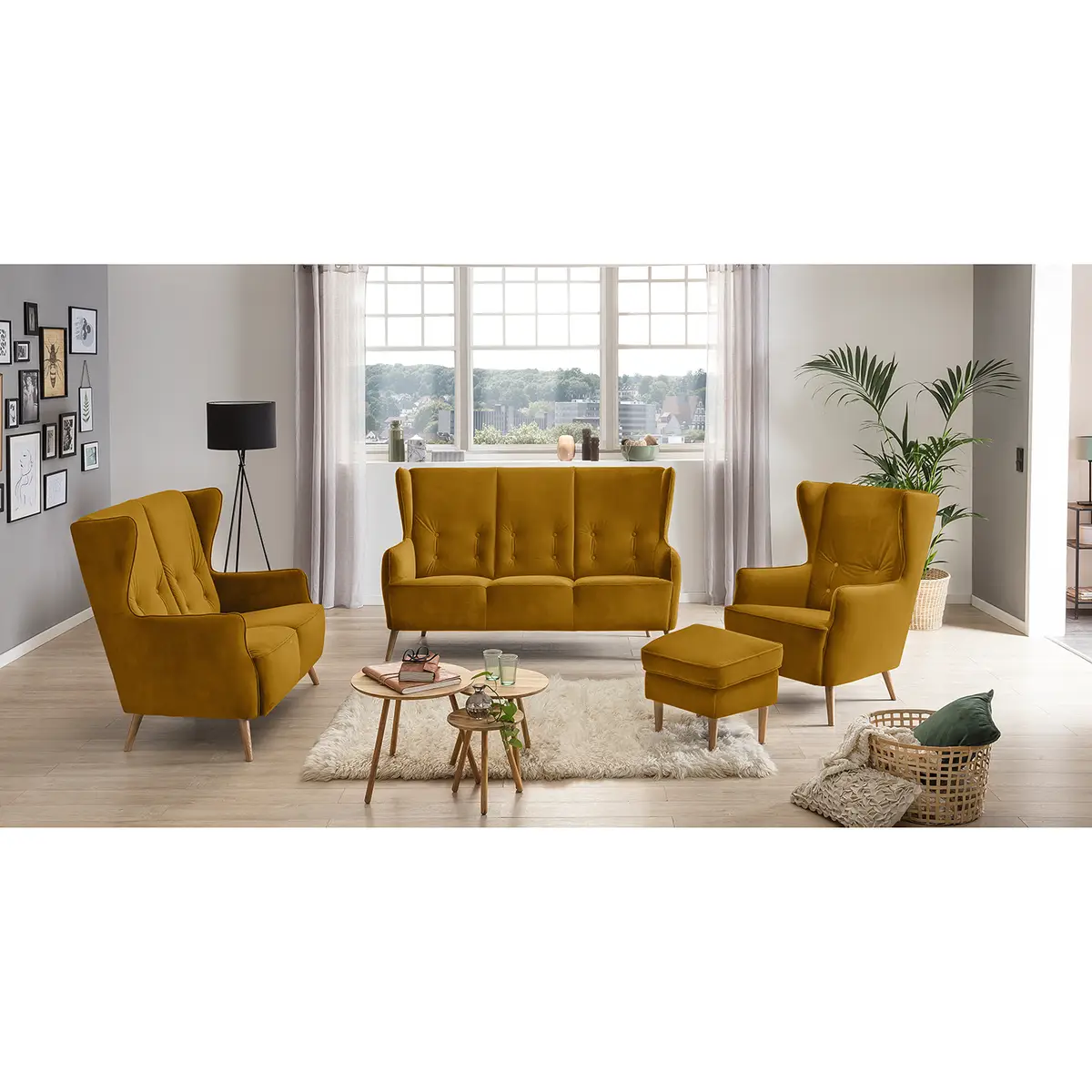 Sofa Bonham 3-Sitzer | Grün