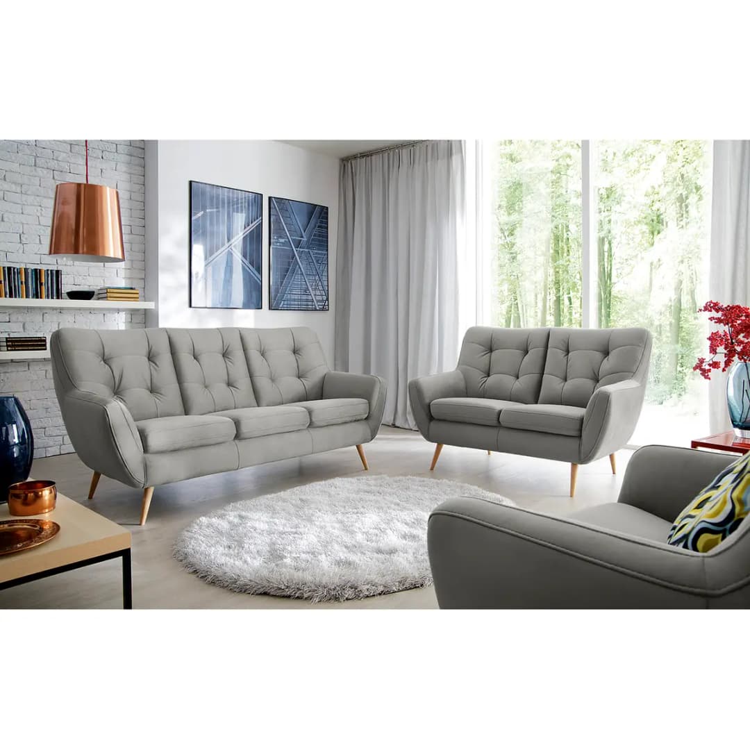 Sofa Sawston I 2-Sitzer | Grau