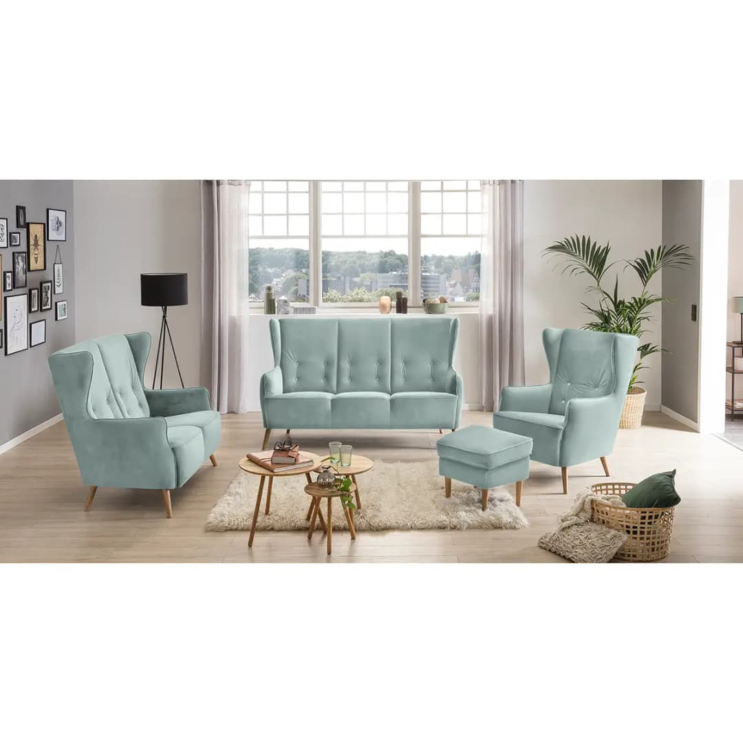 Sofa Bonham 3-Sitzer | Blau