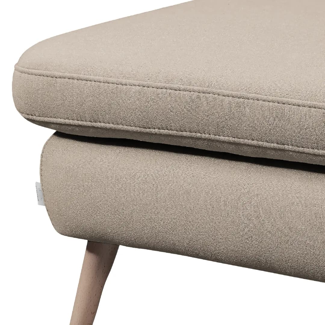 Polsterhocker Sawston II | Beige