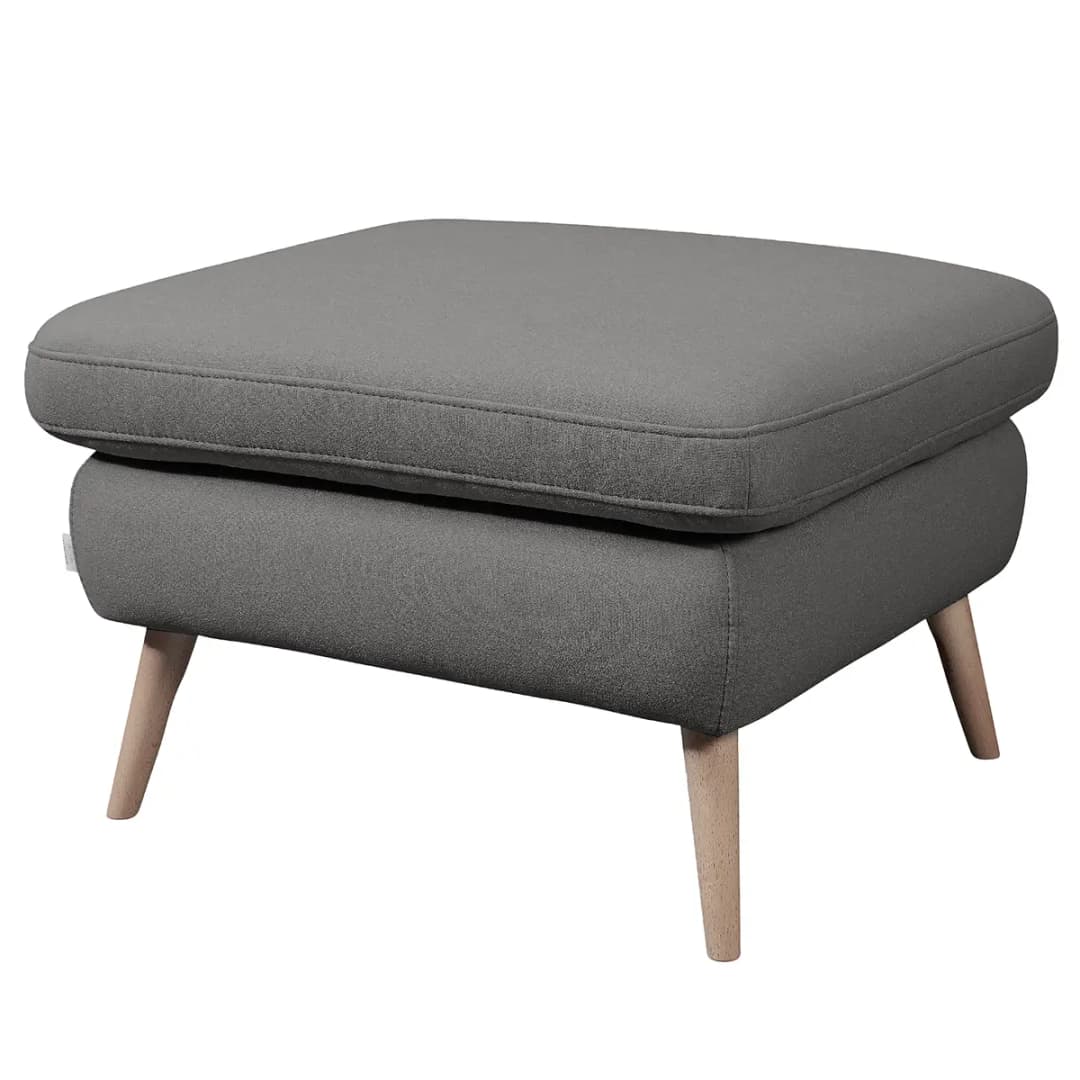 Polsterhocker Sawston II | Grau