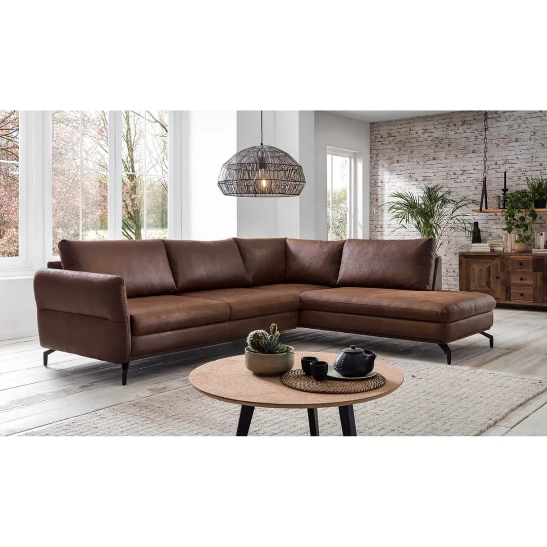 Ecksofa Coker | Braun