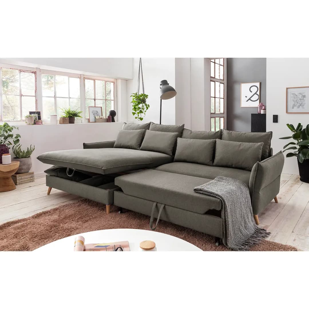 Ecksofa Sketty | Grau