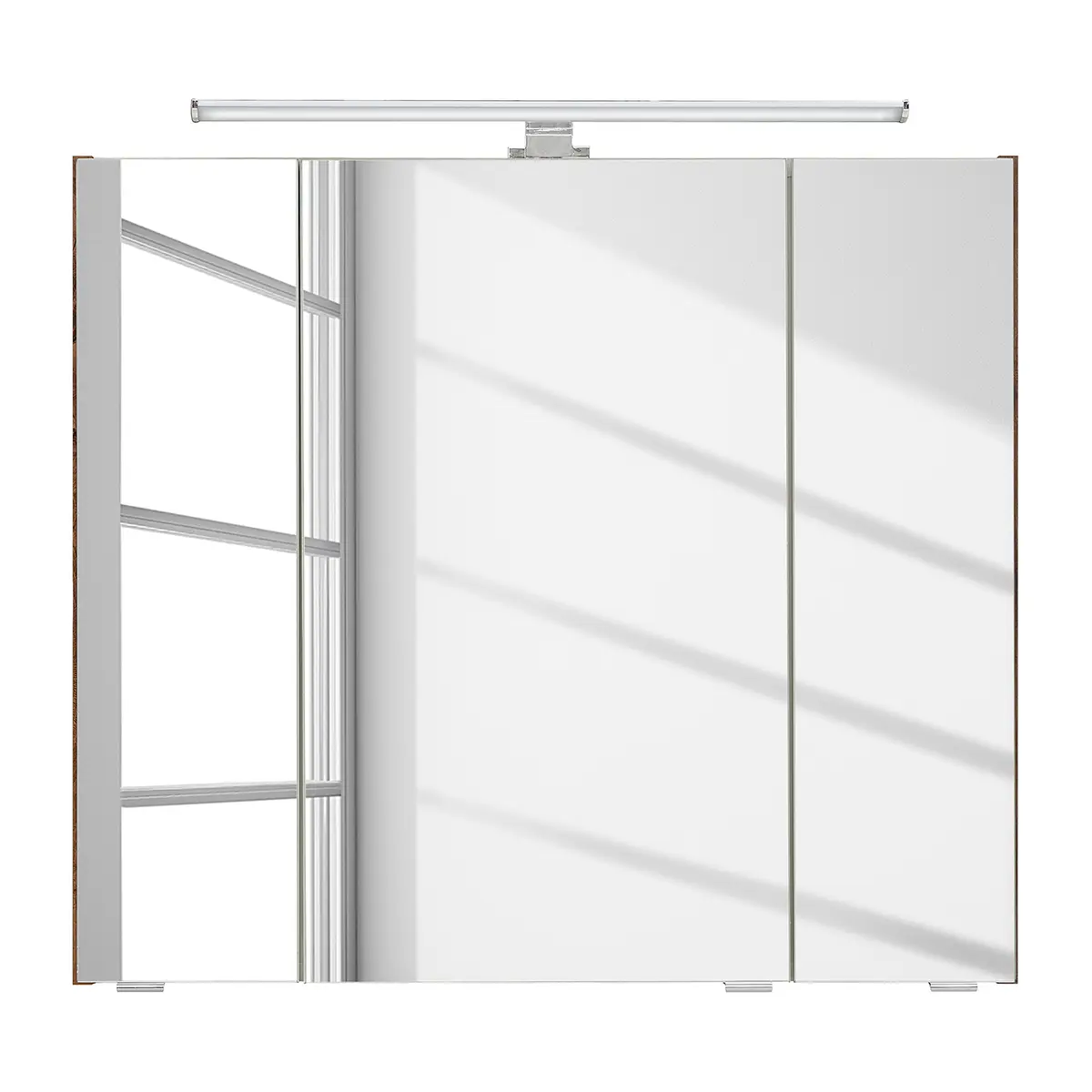 Spiegelschrank 80cm Braun/Eiche Dekor | Braun