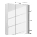Spiegelschrank 65cm Weiß/Weiß | Weiß