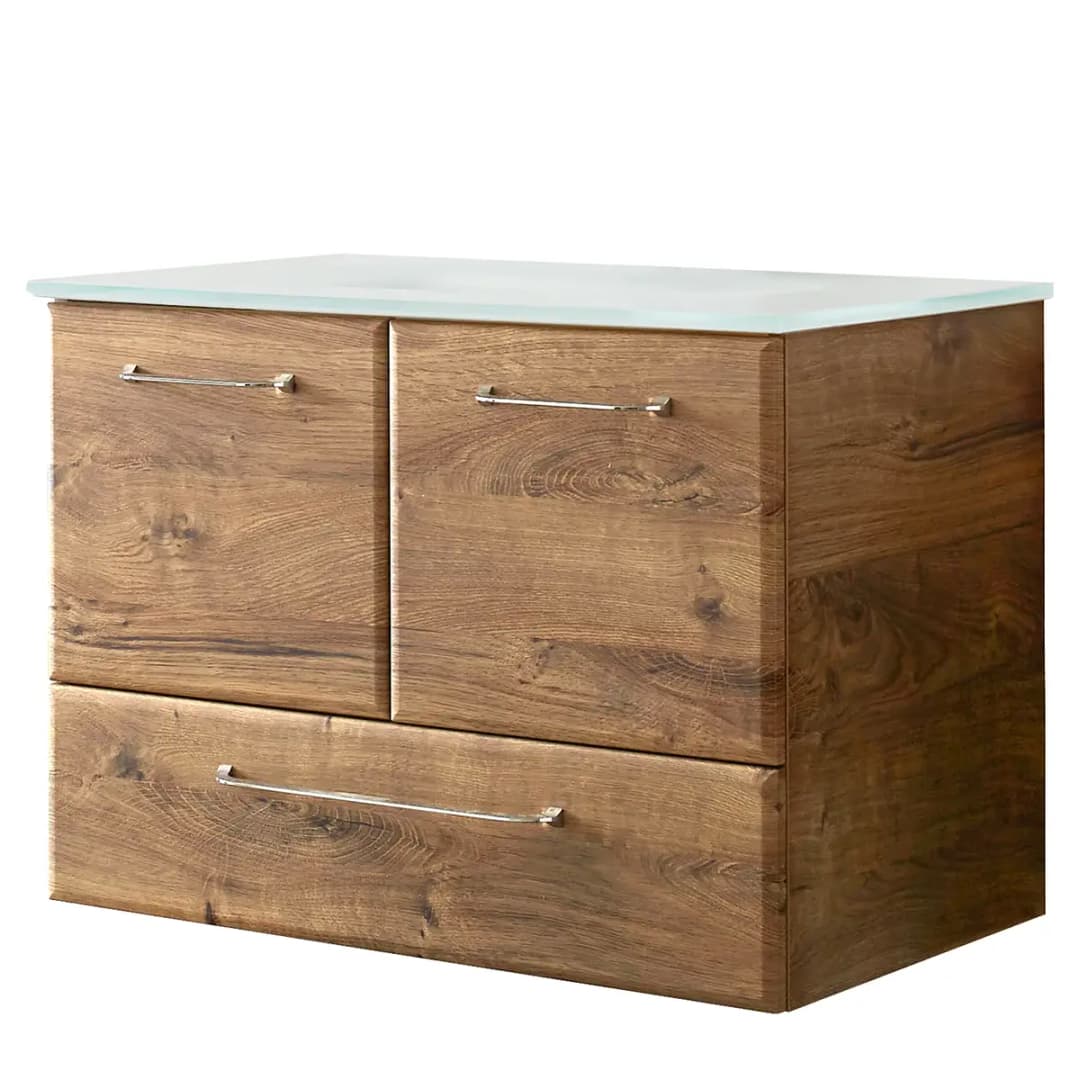 Waschtisch II 75cm Braun/Eiche Dunkel Dekor | Braun