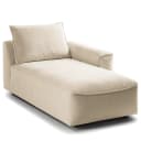 Modullongchair Beige/Beige Webstoff Saia | Beige