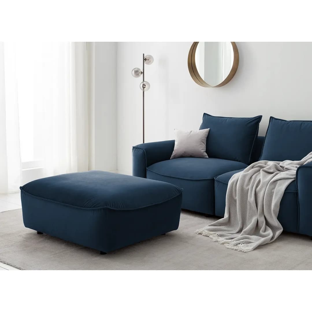 Polsterhocker Shyla | Blau