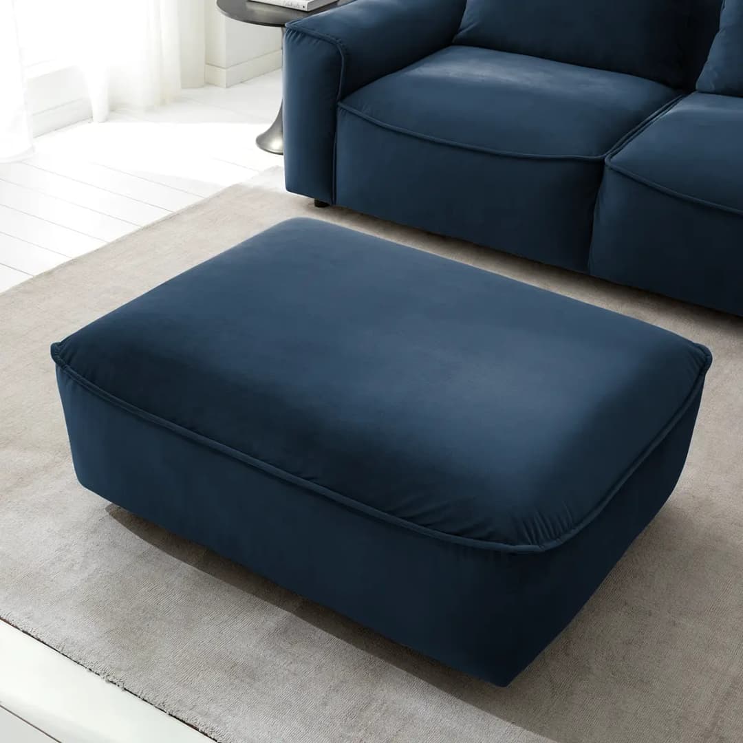 Polsterhocker Shyla | Blau