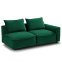 2,5-Sitzer Modulsofa Shyla | Grün