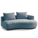 Modulottomane Blau/Blau Webstoff Saia | Blau
